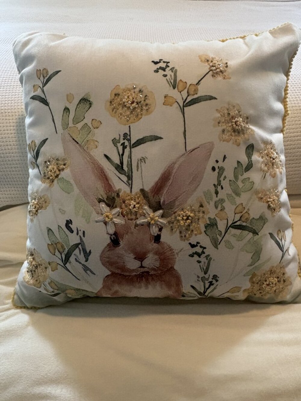 NEW Isaac Mizrahi Easter Pillow
